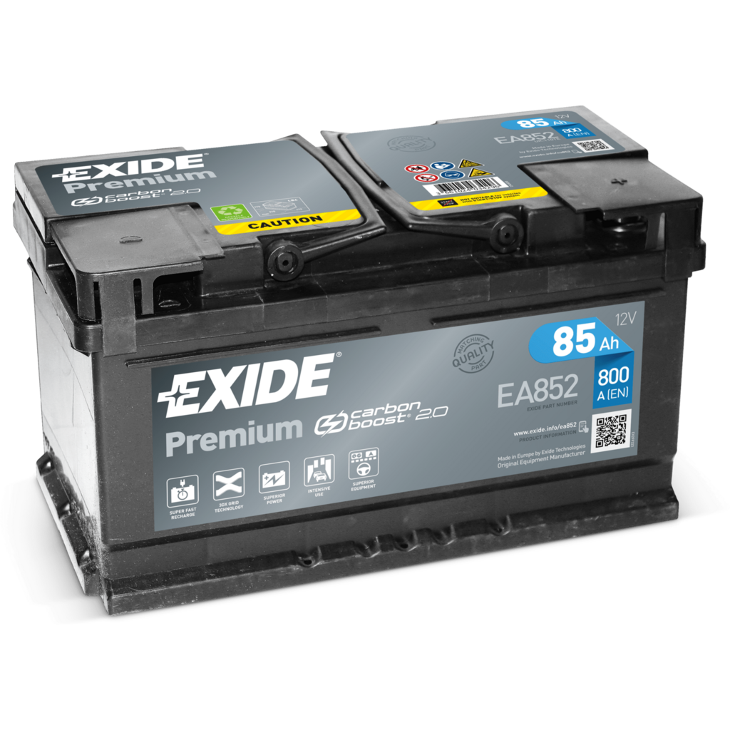 EA852_EXIDE Batería Exide EA852 Premium. 12V - 85Ah/800A (EN) Caja LB4