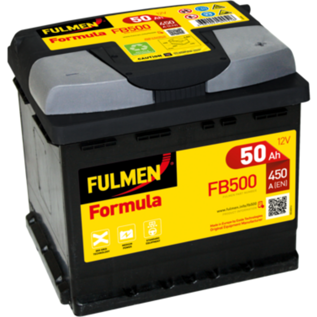 FB500_FULMEN Batería Fulmen FB500 Formula. 12V - 50Ah/450A (EN) Caja L1