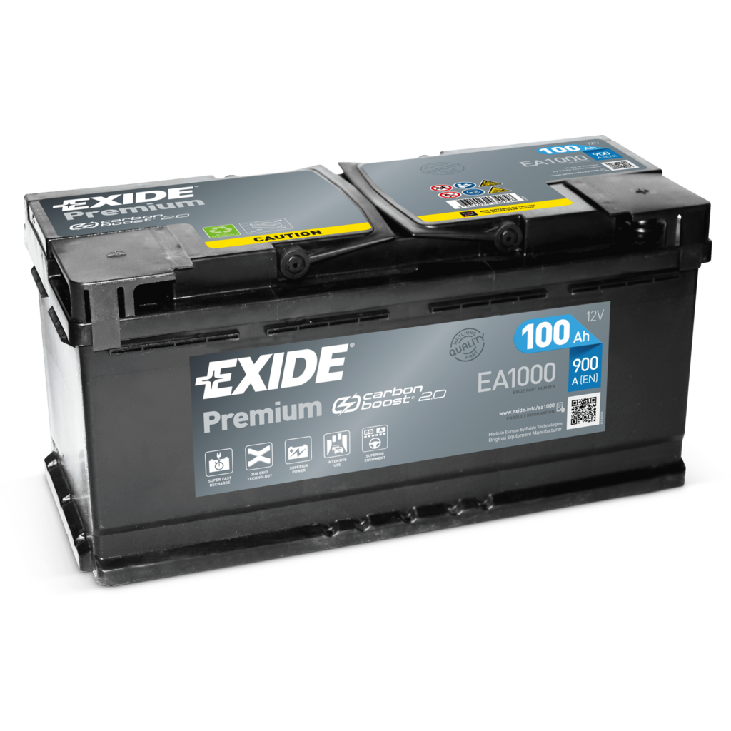 EA1000_EXIDE Batería Exide EA1000 Premium. 12V - 100Ah/900A (EN) Caja L5