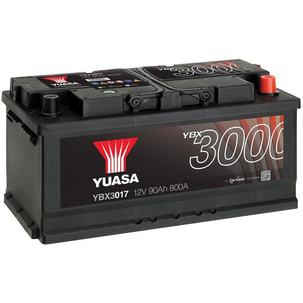 YBX3017_YUASA Batería Yuasa YBX3017 Smf. 12V - 90Ah/800A (EN) Caja LB5
