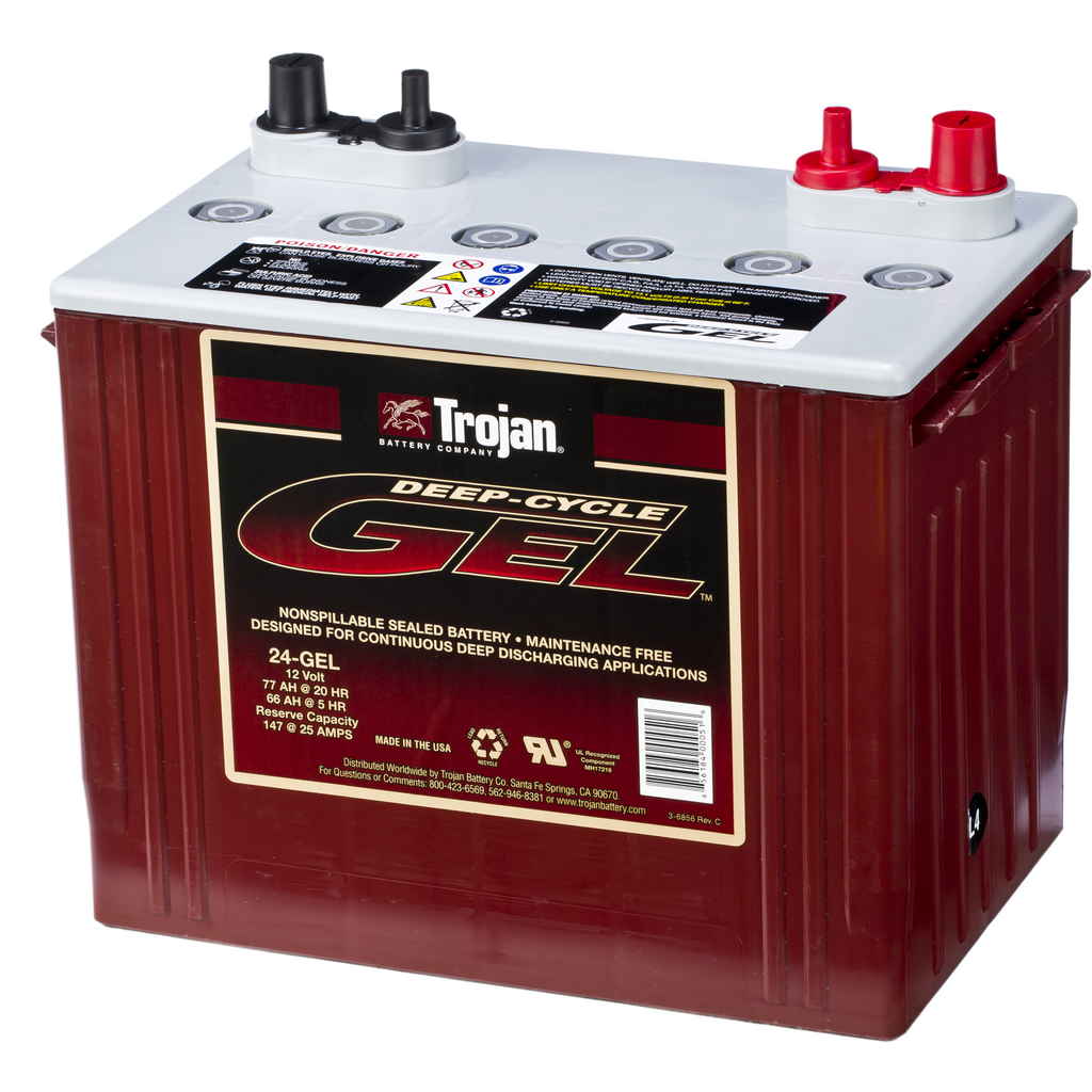 24-GEL_TROJAN Batería Trojan 24-GEL Deep-Cycle Gel Batteries. 12V - 77Ah/330A (EN) (277x168x235mm)