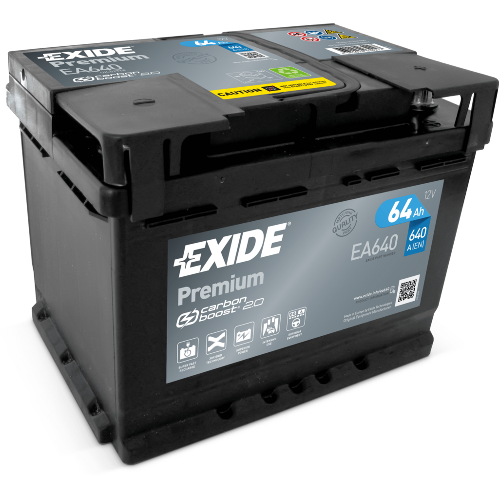 EA640_EXIDE Batería Exide EA640 Premium. 12V - 64Ah/640A (EN) Caja L2
