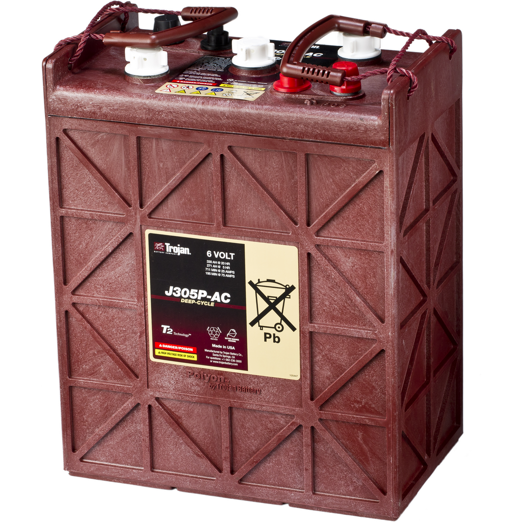 J305P-AC_TROJAN Batería Trojan J305P-AC 6 Volt Deep-Cycle. 6V - 330Ah (296x176x366mm)