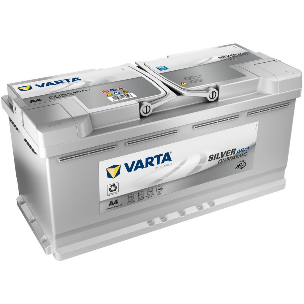 A4_VARTA Batería Varta A4 Silver Dynamic Agm. Tecnología AGM. 12V - 105Ah/950A (EN) Caja L6