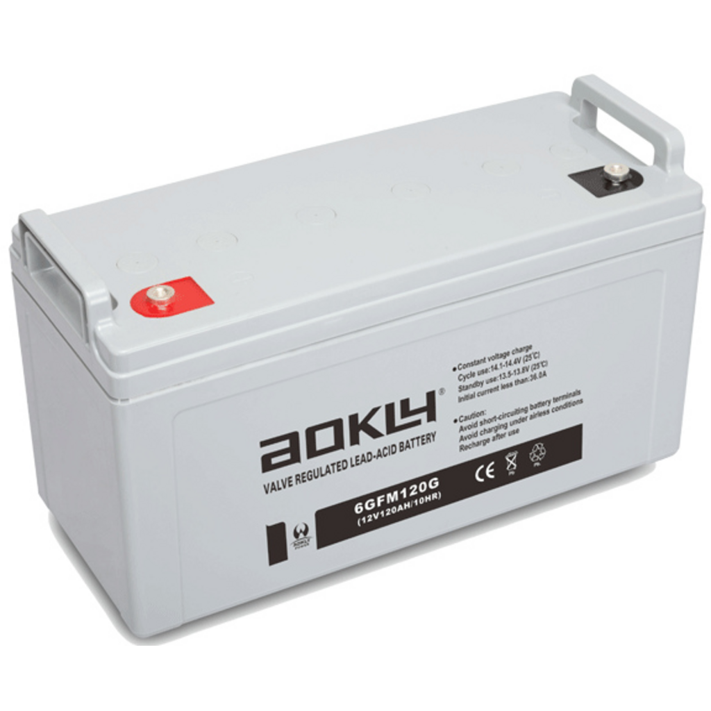 6GFM120G_AOKLY Batería Aokly 6GFM120G Gel Vrla. Tecnología GEL. 12V - 120Ah (409x177x207mm)