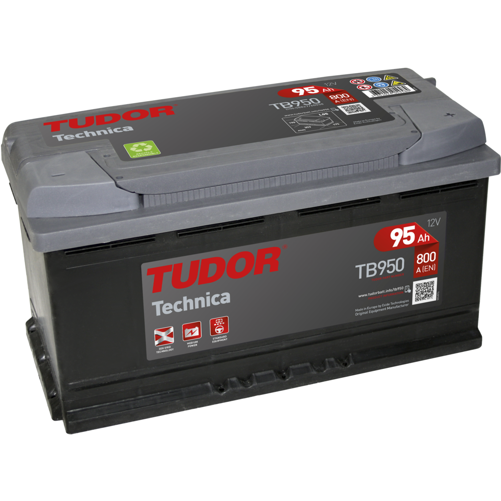 TB950_TUDOR Batería Tudor TB950 Technica. 12V - 95Ah/800A (EN) Caja L5