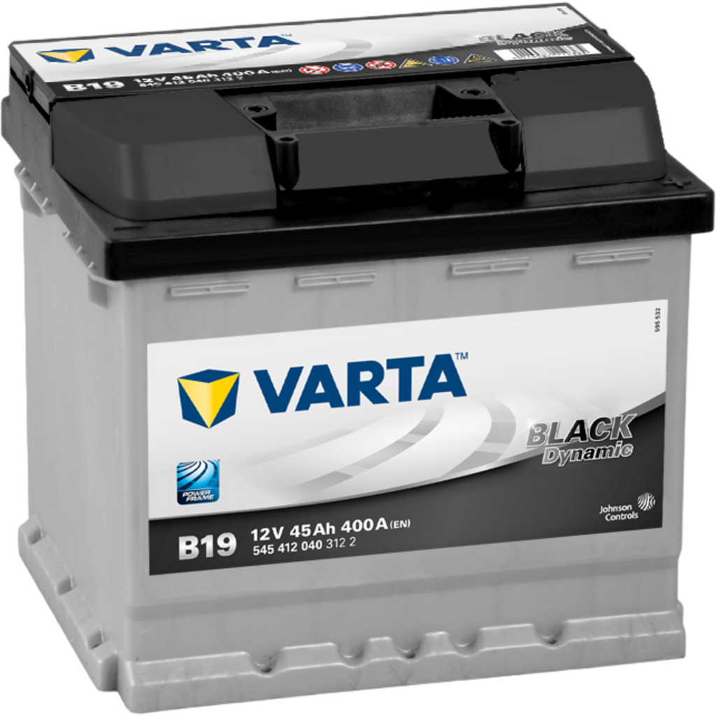 B19_VARTA Batería Varta B19 Black Dynamic. 12V - 45Ah/400A (EN) 545 412 040 312 2 Caja L1