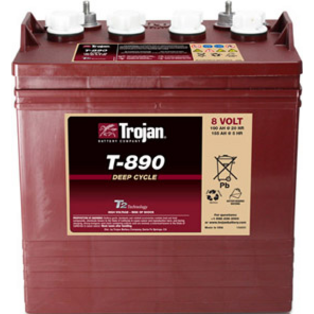 T-890_TROJAN Batería Trojan T-890 8 Volt Deep-Cycle. 8V - 190Ah (259x179x283mm)
