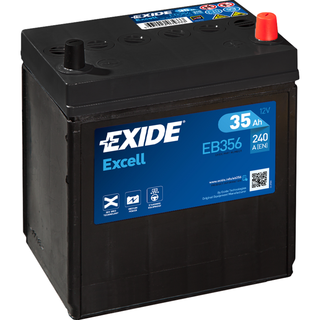 EB356_EXIDE Batería Exide EB356 Excell. 12V - 35Ah/240A (EN) Caja B19