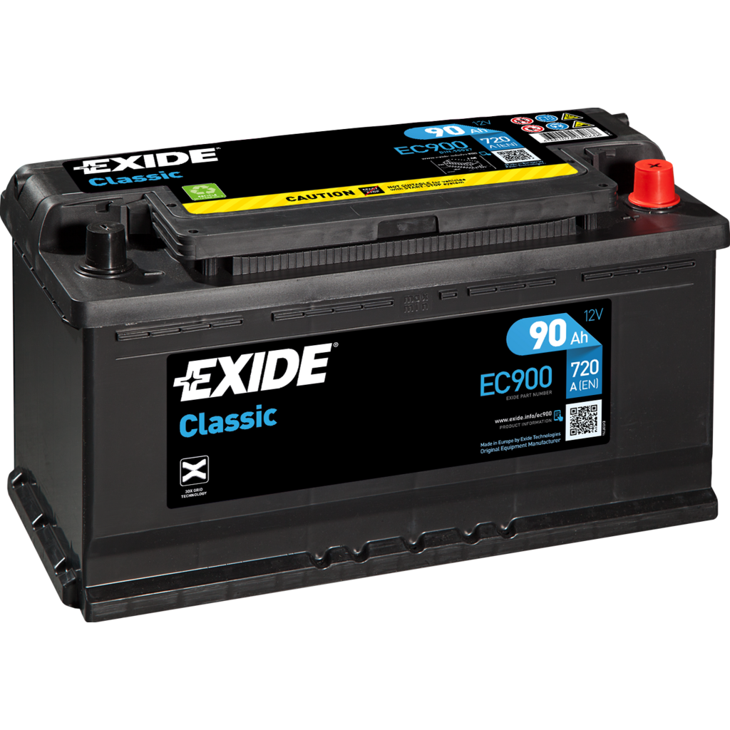 EC900_EXIDE Batería Exide-Classic EC900 Classic. 12V - 90Ah/720A (EN) Caja L5