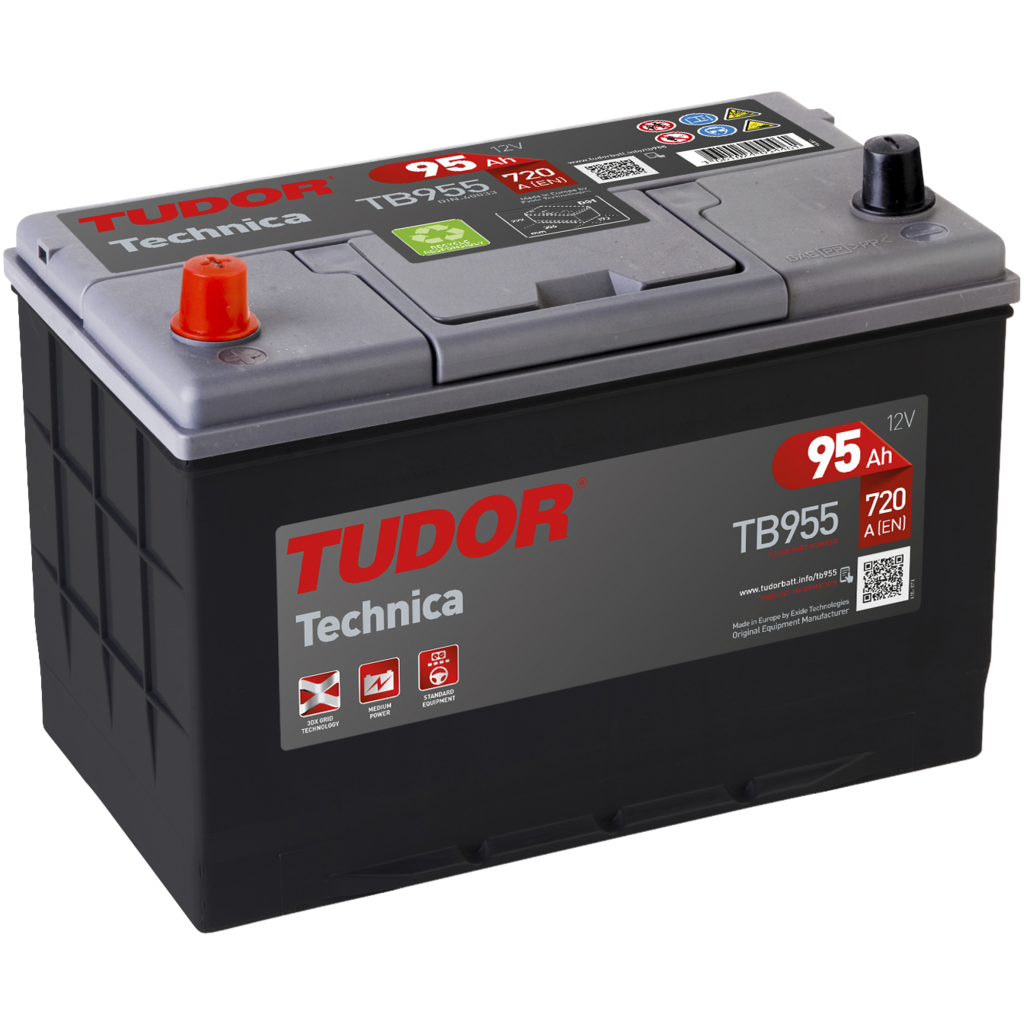 TB955_TUDOR Batería Tudor TB955 Technica. 12V - 95Ah/760A (EN) Caja D31