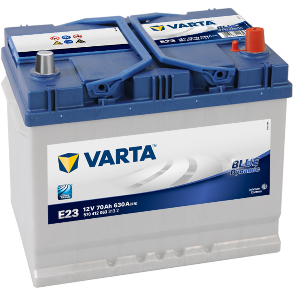 Batería Varta E23 Blue Dynamic. 12V - 70Ah/630A (EN) 570 412 063 313 2 Caja D26L