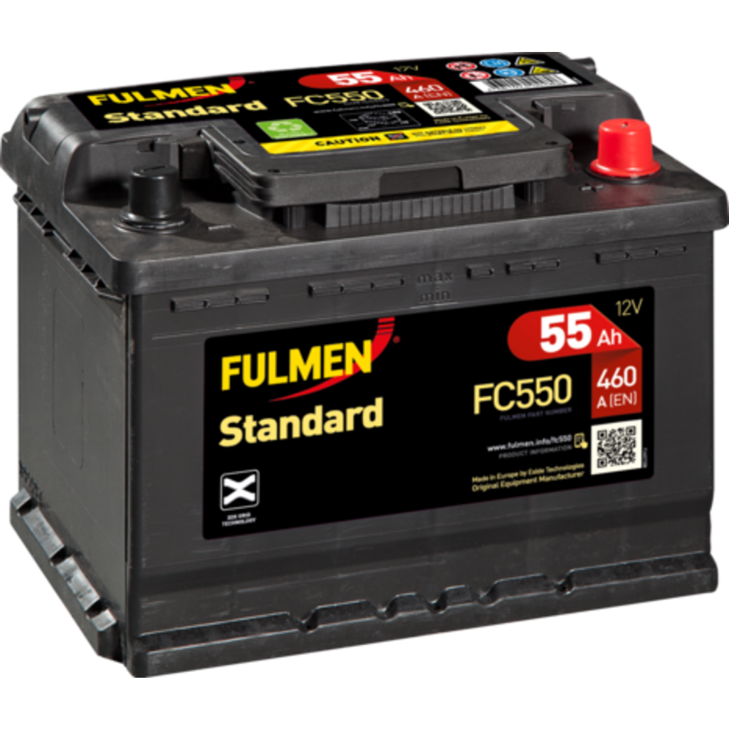 FC550_FULMEN Batería Fulmen FC550 Classic. 12V - 55Ah/460A (EN) Caja L2