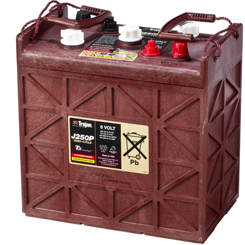 J250P_TROJAN Batería Trojan J250P 6 Volt Deep-Cycle. 6V - 250Ah (296x176x293mm)