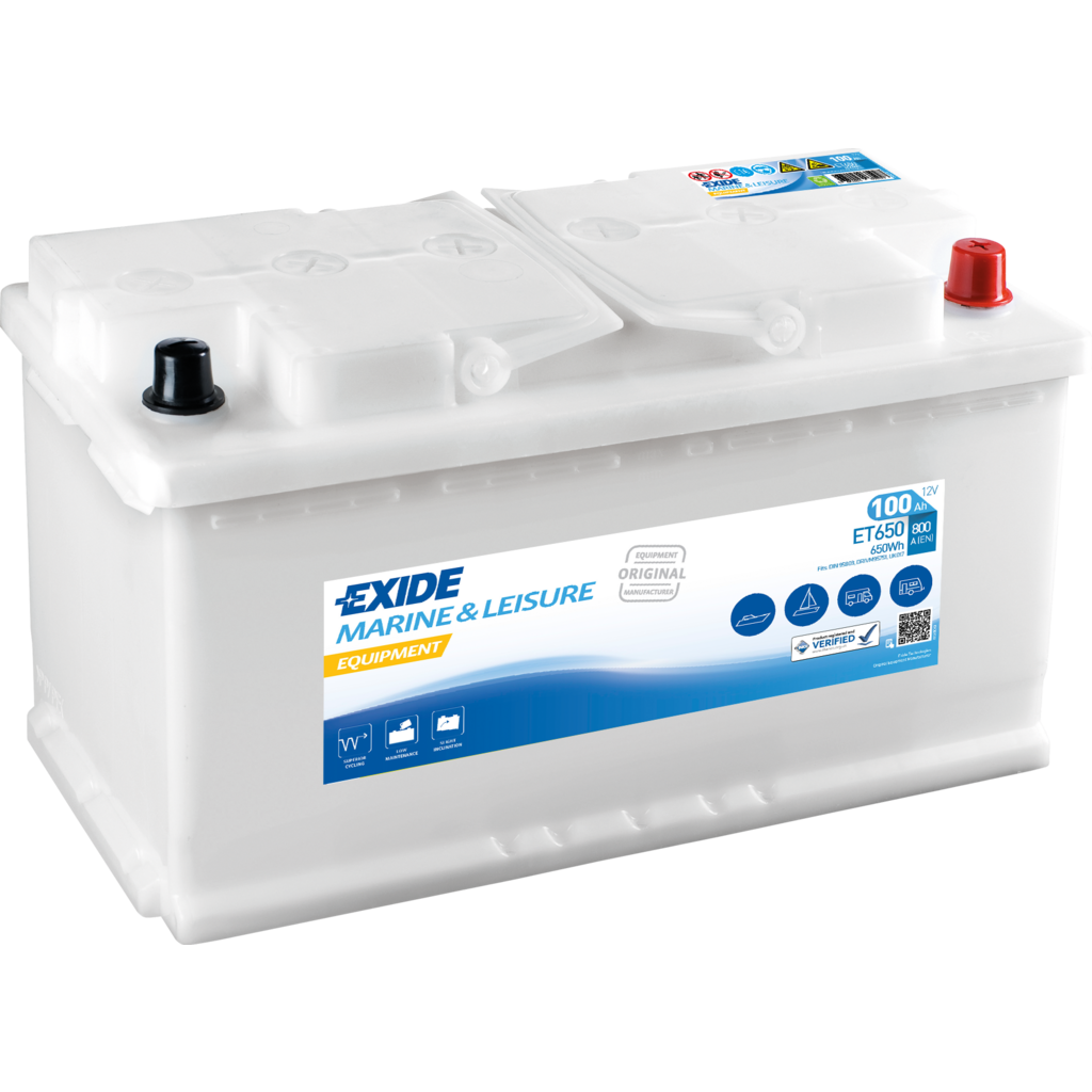 ET650_EXIDE Batería Exide ET650 Marina Dual. 12V - 100Ah/800A (EN) Caja L5