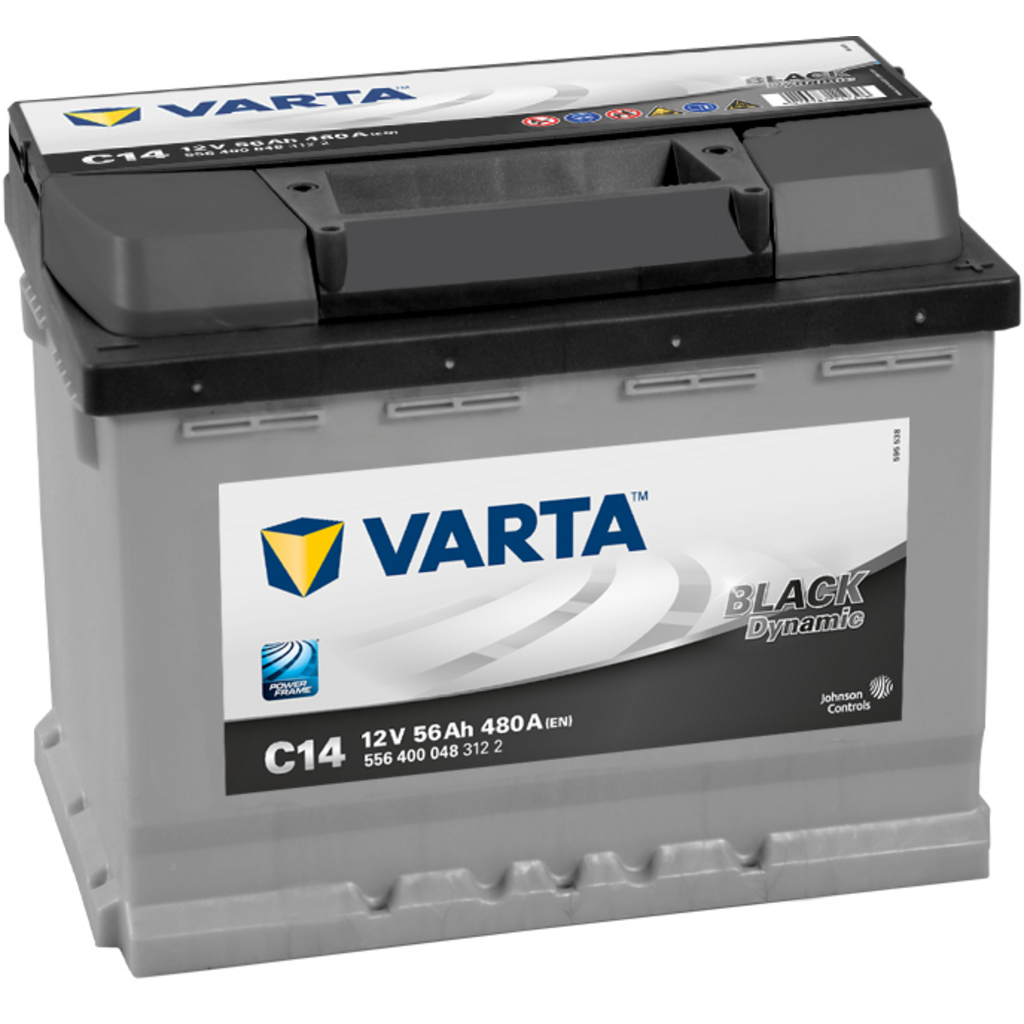 C14_VARTA Batería Varta C14 Black Dynamic. 12V - 56Ah/480A (EN) 556 400 048 312 2 Caja L2
