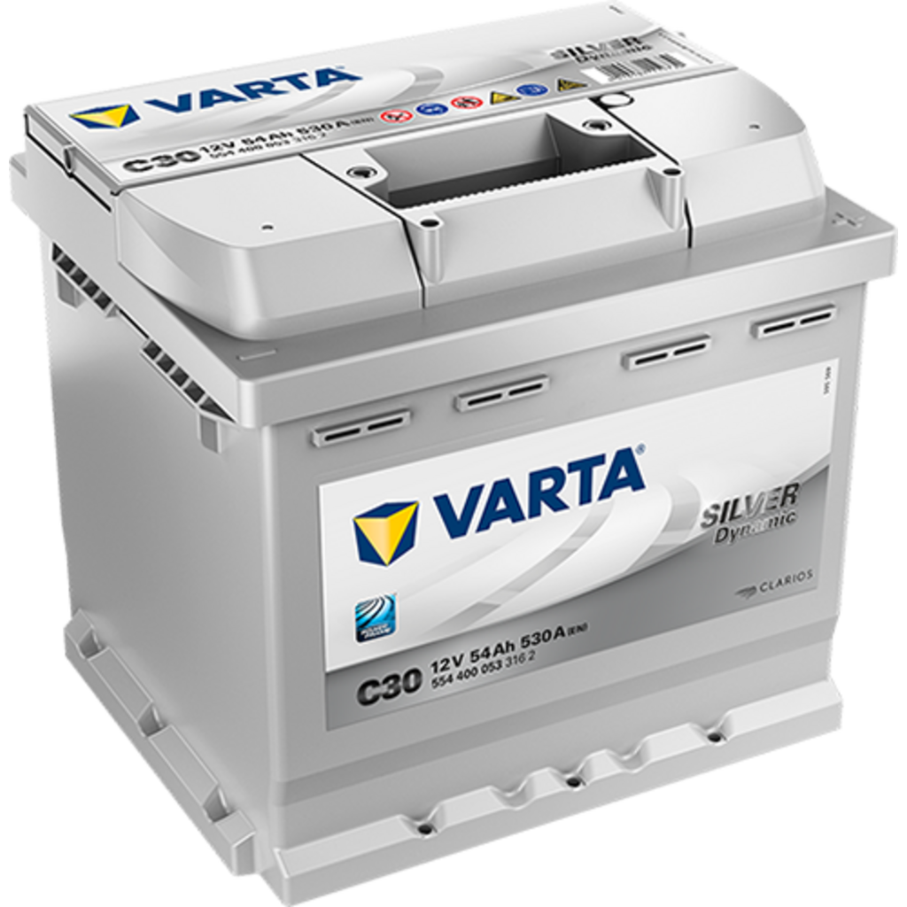 C30_VARTA Batería Varta C30 Silver Dynamic. 12V - 54Ah/530A (EN) 554 400 053 316 2 Caja L1