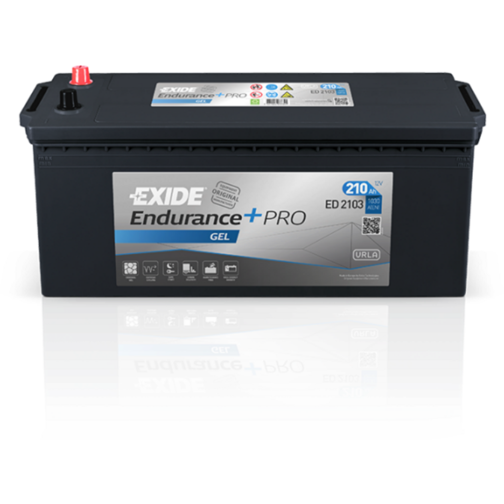 ED2103_EXIDE Batería Exide Endurance Pro Gel ED2103 12V 210Ah 1050A para Vehículos Exigentes