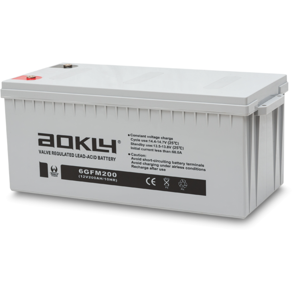 6GFM200_AOKLY Batería Aokly 6GFM200 Agm Vrla Battery. Tecnología AGM. 12V - 200Ah (522x240x218mm)
