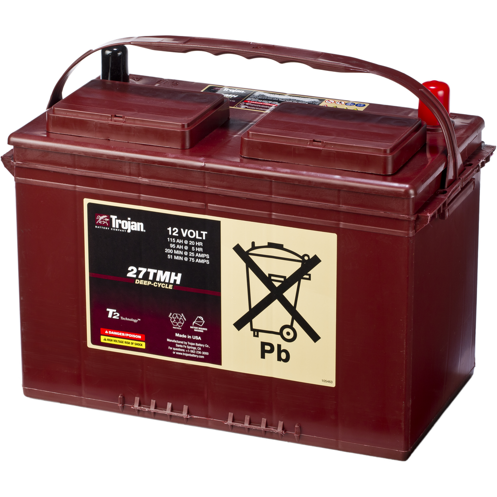 27-TMH_TROJAN Batería Trojan 27-TMH 12 Volt Deep-Cycle. 12V - 115Ah/620A (EN) (323x168x235mm)