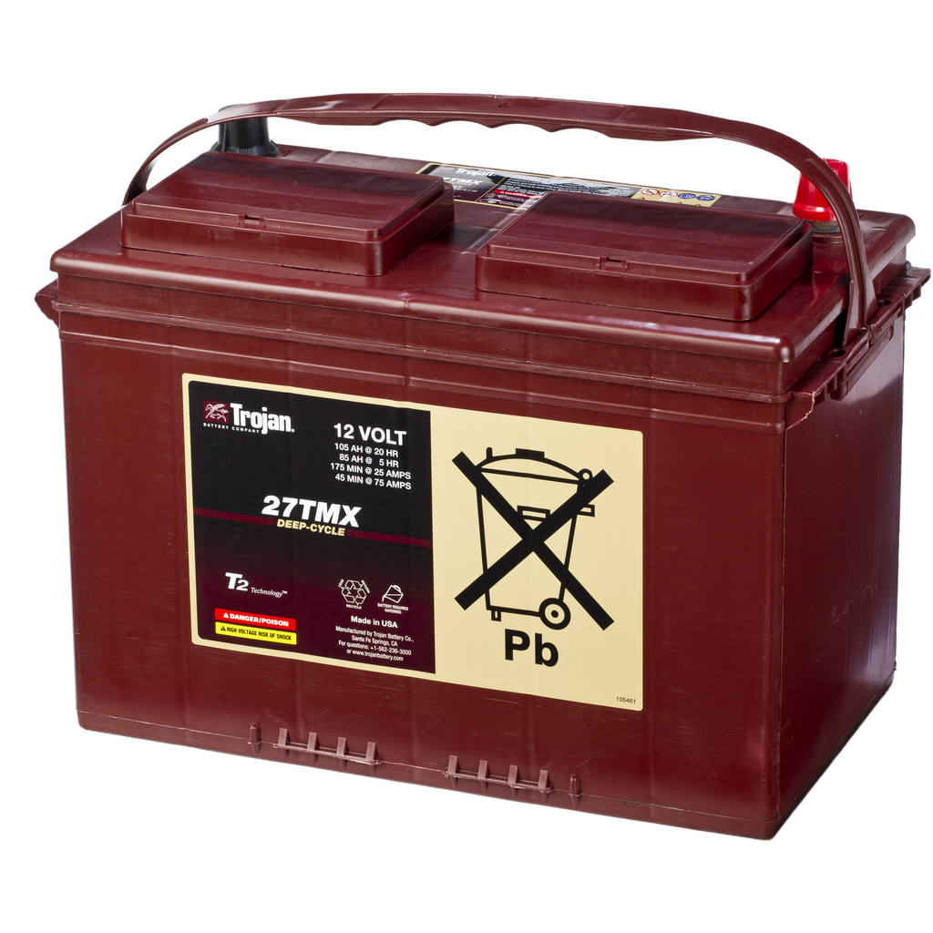 27-TMX_TROJAN Batería Trojan 27-TMX 12 Volt Deep-Cycle. 12V - 105Ah/530A (EN) (323x168x235mm)