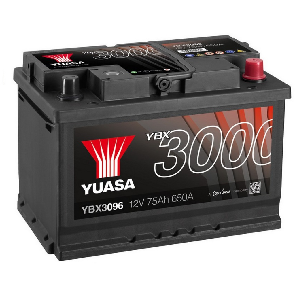 YBX3096_YUASA Batería Yuasa YBX3096 Smf. 12V - 76Ah/680A (EN) Caja L3