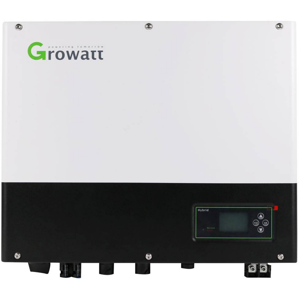 Kit inversor híbrido Growatt SPH3600 3.6 kW con batería de 2.56 kWh