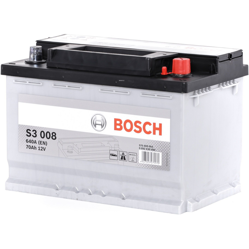 S3008_BOSCH Batería Bosch S3008 S3 - 12V. 12V - 70Ah/640A (EN) Caja L3
