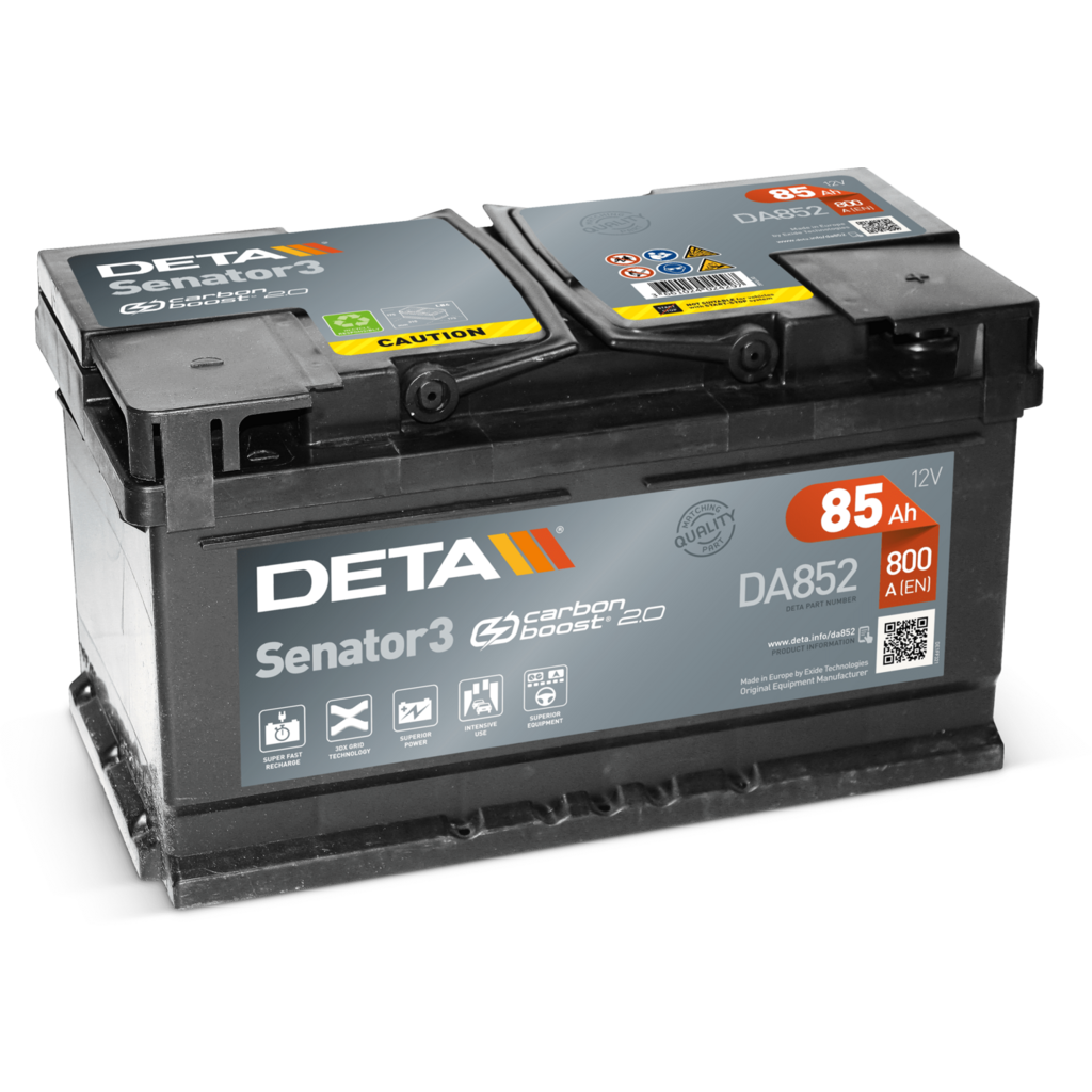DA852_DETA Batería Deta DA852. 12V - 85Ah/800A (EN) Caja LB4