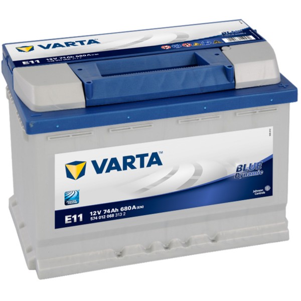 Batería Varta Blue Dynamic E11. 12V - 74Ah/680A (EN) Caja L3 (278x175x190mm)