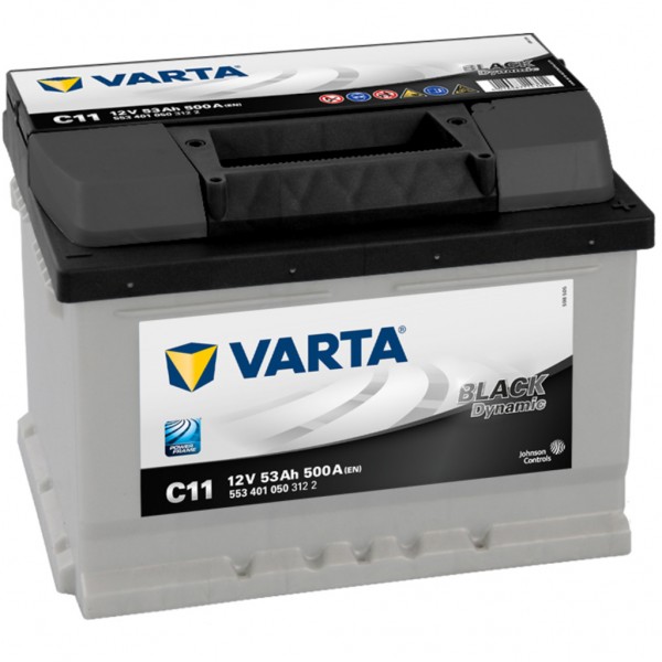 Batería Varta C11 Black Dynamic. 12V - 53Ah/500A (EN) 553 401 050 312 2 Caja LB2