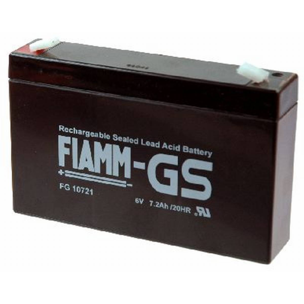 Batería Fiamm FG10721 . 6V - 7.2Ah (150x34x100mm)