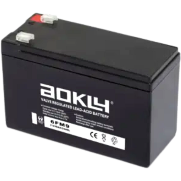 Batería Aokly 6FM9-F2 Agm Vrla Battery. Tecnología AGM. 12V - 9Ah (152x65x95mm)