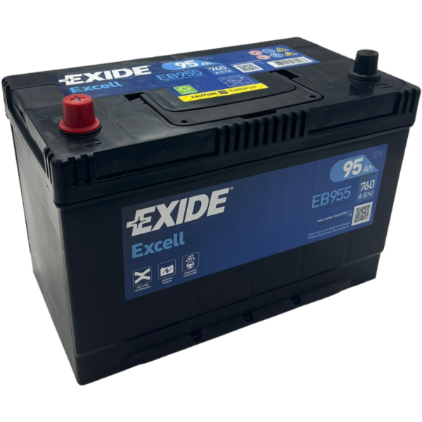 Batería Exide EB955 Excell. 12V - 95Ah/760A (EN) Caja M27 (306x173x222mm)