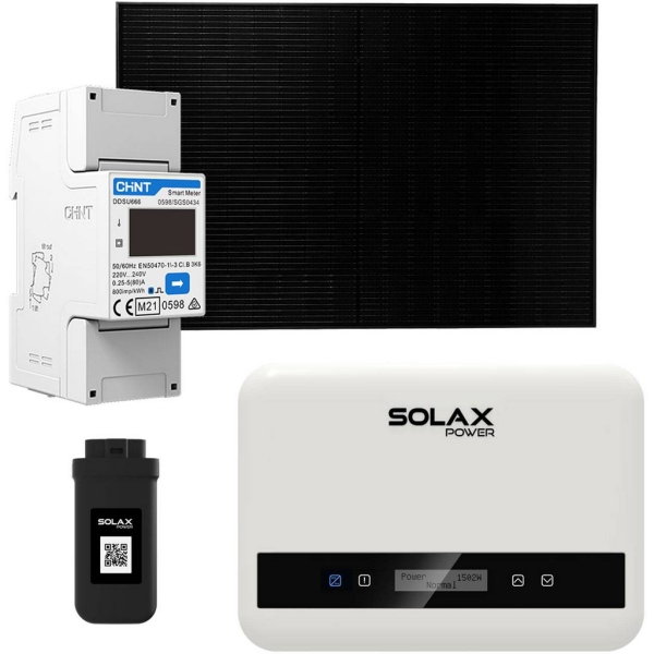 Mini kit solar 1100 W Solax con X1 G4 con paneles solares de 1200 W y WiFi
