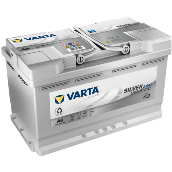 Batería Varta A6 Silver Dynamic Agm. 12V - 80Ah/800A (EN) Caja L4 (315x175x190mm)
