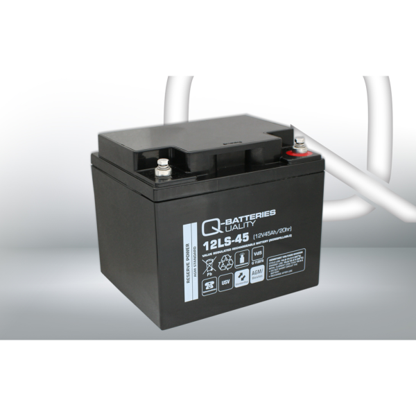 Batería Qbatteries Agm Standard 12LS-45. Tecnología AGM. 12V - 45Ah (197x165x170mm)