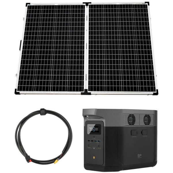 Kit solar camper EcoFlow Delta Max 2000 2016Wh con panel solar portátil de 270W