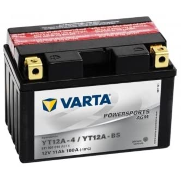 Batería Varta YT12A-4/YT12A-BS Motocicleta. 12V - 11Ah (150x88x105mm)