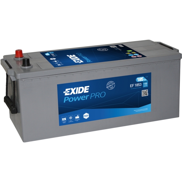 Batería Exide EF1853 Power Pro. 12V - 185Ah/1150A (EN) Caja B
