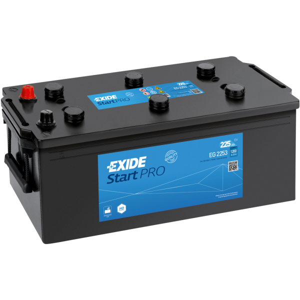 Batería Exide Start Pro EG2253. 12V - 225Ah/1200A (EN) Caja C (518x274x240mm)