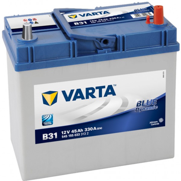 Batería Varta B31 Blue Dynamic. 12V - 45Ah/330A (EN) Caja B24 (238x129x227mm)