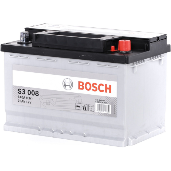 Batería Bosch S3008 S3 - 12V. 12V - 70Ah/640A (EN) Caja L3