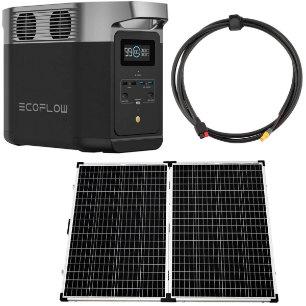 Kit solar autoinstalable 270W Ecoflow Delta 2 1024Wh con panel solar portátil