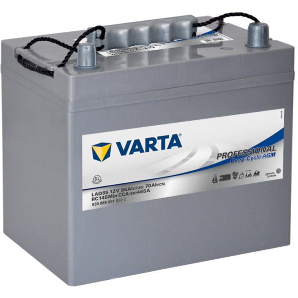 Batería Varta LAD85 Professional Dual Purpose. 12V - 85Ah/465A (EN) (260x169x231mm)