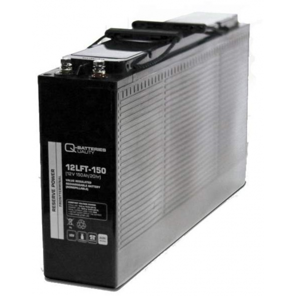 Batería Qbatteries 12LFT-150 Agm Front Terminal. Tecnología AGM. 12V - 150Ah (551x110x288mm)