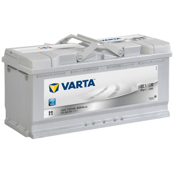 Batería Varta I1 Silver Dynamic. 12V - 110Ah/920A (EN) Caja L6 (393x175x190mm)