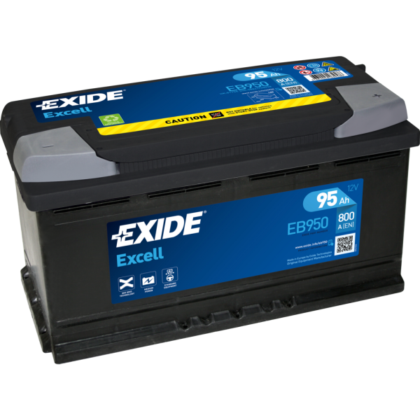 Batería Exide EB950 Excell. 12V - 95Ah/800A (EN) Caja L5