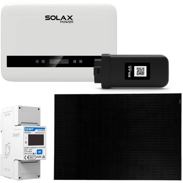 Kit solar mini SolaX 3.6kWp Mini X1 Boost 3.6kW y paneles solares de 3600W con WiFi