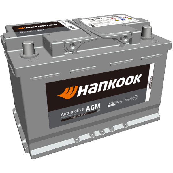 Batería Hankook AGM57020. Tecnología AGM. 12V - 70Ah/760A (EN) Caja L3